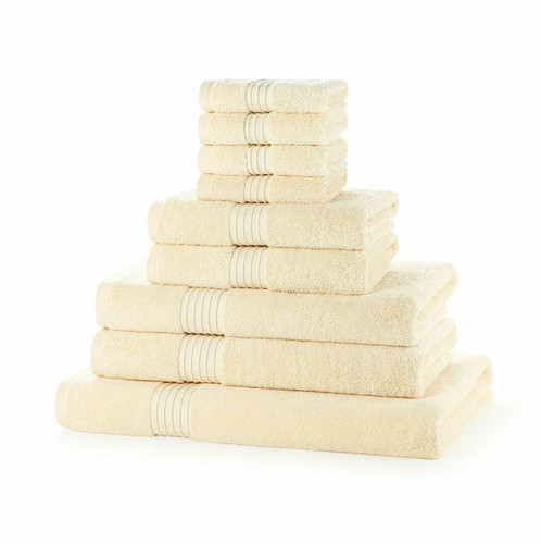 9 Piece 700GSM Towel Bale - 4 Face Cloths, 2 Hand Towels, 2 Bath Towels, 1 Bath Sheet