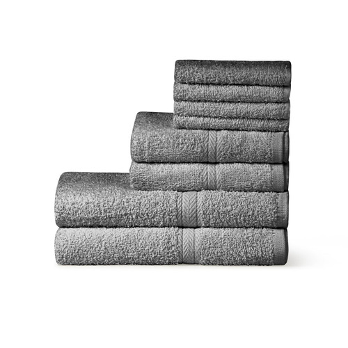 6 Piece 450GSM Soft-Touch Towel Bale - 2 Face Cloths, 2 Hand Towels, 2 Bath Towels