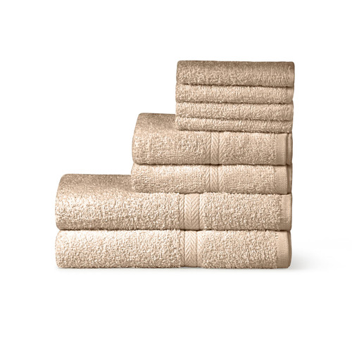 6 Piece 450GSM Soft-Touch Towel Bale - 2 Face Cloths, 2 Hand Towels, 2 Bath Sheets