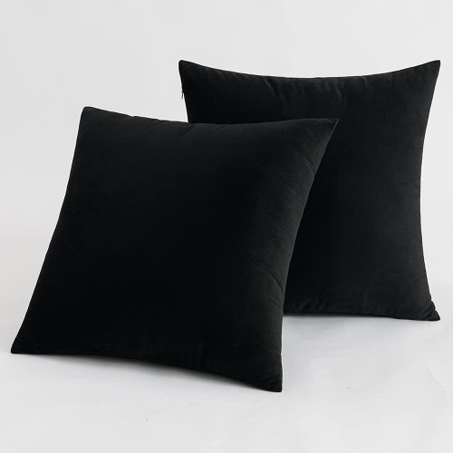 Set of 2 Cushions with Velvet Covers Included - 45x45 cm