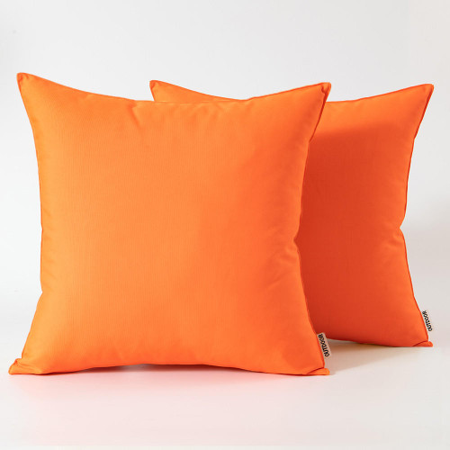 Set of 2 Outdoor Cushions with Waterproof Covers Included - 45x45 cm