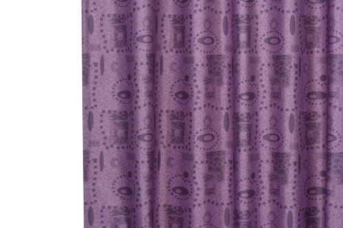 Cubicle Curtains Fire Retardant Thermal Insulated, Room Darkening Geometric Design Printed, Pencil Pleat (1 Panel)