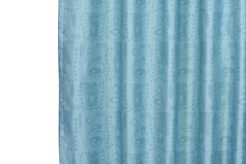 Antibacterial Cubicle Curtains Fire Retardant Thermal Insulated, Room Darkening Geometric Design Printed, Pencil Pleat (1 Panel)