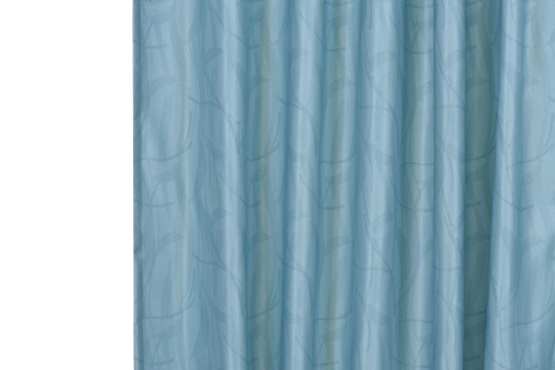 Antibacterial Cubicle Curtains Fire Retardant Thermal Insulated, Room Darkening Leaf Design Printed, Pencil Pleat (1 Panel)