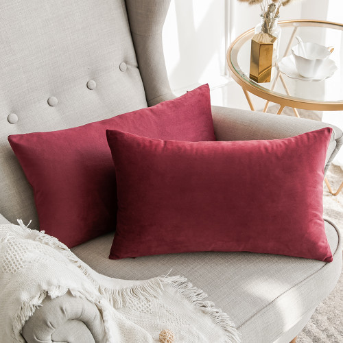 Premium Plain Velvet Cushion Covers - 30x50cm