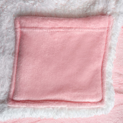 Double Layer Sherpa Hooded Blanket