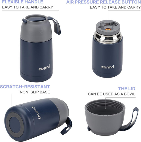 Thermal Insulated Food Flask - 630 ml