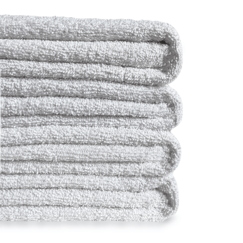 Clearance Blue Header Small Bath Towel-  Washed