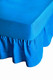 68 Pick Polycotton Light Blue King Valance Sheet - Box of 25