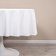 Easy Iron Plain 100percent Polyester Round Tablecloths