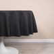 Easy Iron Plain 100percent Polyester Round Tablecloths