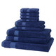 9 Piece 700GSM Bamboo Towel Set - 4 Face Cloths, 2 Hand Towels, 2 Bath Towels, 1 Bath Sheet