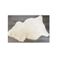White Medical Sheepskin Mattress Overlay/Rug - Medium 90x60cm