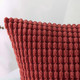 Set of 2 Cushions with Corn Corduroy Covers Included - 45x45 cm