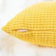 Set of 2 Cushions with Corn Corduroy Covers Included - 45x45 cm