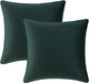 Set of 2 Cushions with Piped Velvet Covers Included - 45x45 cm