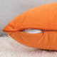 Set of 2 Cushions with Piped Velvet Covers Included - 45x45 cm
