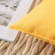 Set of 2 Outdoor Cushions with Waterproof Covers Included - 45x45 cm