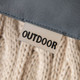 Set of 2 Outdoor Cushions with Waterproof Covers Included - 45x45 cm