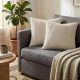 Set of 2 Cushions with Corduroy Covers Included - 45x45 cm