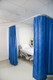 Cubicle Curtains Fire Retardant Thermal Insulated, Room Darkening Geometric Design Printed, Pencil Pleat (1 Panel)