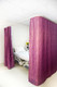 Antibacterial Cubicle Curtains Fire Retardant Thermal Insulated, Room Darkening Leaf Design, Double Sided Printed, Pencil Pleat (1 Panel)