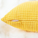 Set of 2 Cushions with Corn Corduroy Covers Included - 45x45 cm