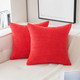 Set of 2 Cushions with Pine Corduroy Covers Included - 45x45cm