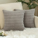 Set of 2 Cushions with New Corduroy Design Covers Included - 45x45cm