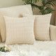 Set of 2 Cushions with New Corduroy Design Covers Included - 45x45cm
