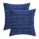 Set of 2 Cushions with New Corduroy Design Covers Included - 45x45cm