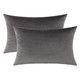 Set of 2 Cushions with Premium Plain Velvet Covers Included - 30x50cm