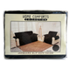 Black Jacquard Sofa Cover - Full Set (3 + 2 + 1 Seater)