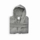 sleek -silver-velour-shawl-collar-unisex-bathrobe