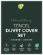 Premium Tencel Duvet Cover Set - Ivory