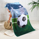 Football Design Microfibre Beach Towel – 70 x 150 cm