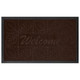 Premium Rubber Back Door Mats | Embossed Non-Slip Entrance Mats for Homes - Brown