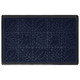 Premium Rubber Back Door Mats | Embossed Non-Slip Entrance Mats for Homes - Dark Blue