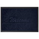 Premium Rubber Back Door Mats | Embossed Non-Slip Entrance Mats for Homes - Dark Blue