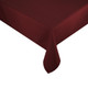 Easy Iron 100percent Polyester Plain Burgundy Tablecloths - 52x52 132x132 cm