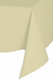 Easy Iron 100percent Polyester Plain Ivory Tablecloths - 70x70 178x178 cm