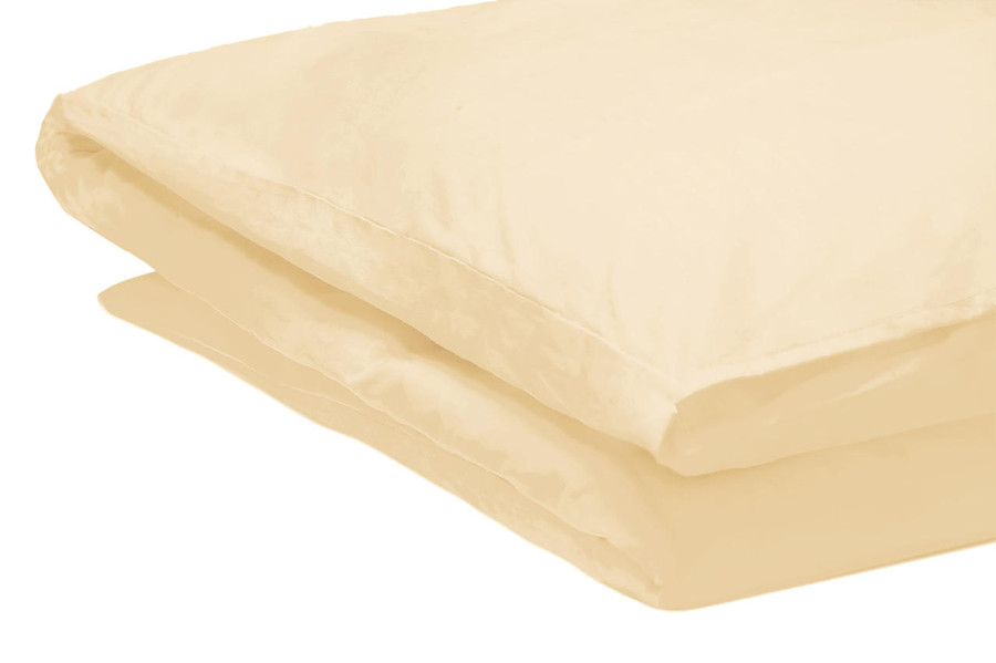 68 Pick Polycotton Cream Double Duvet Cover - Single Piece