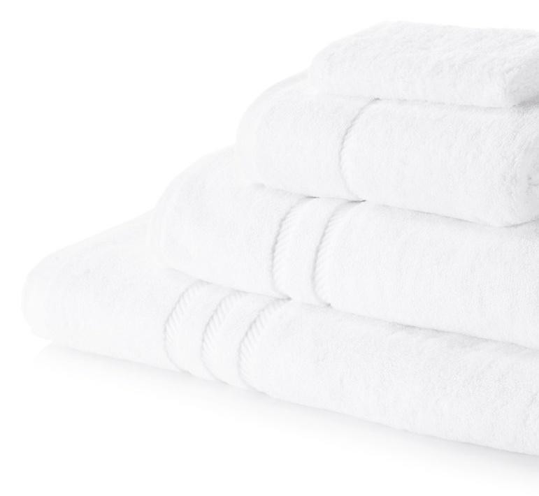 600 GSM Egyptian Double Yarn Hand Towels Single - White