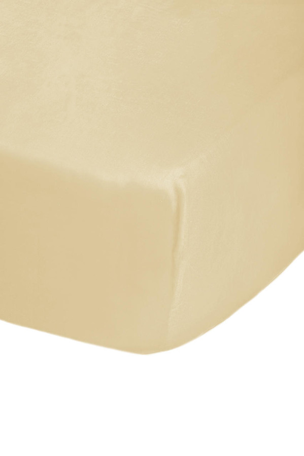 68 Pick Polycotton Cream Single Fitted Sheet - Pack of 10