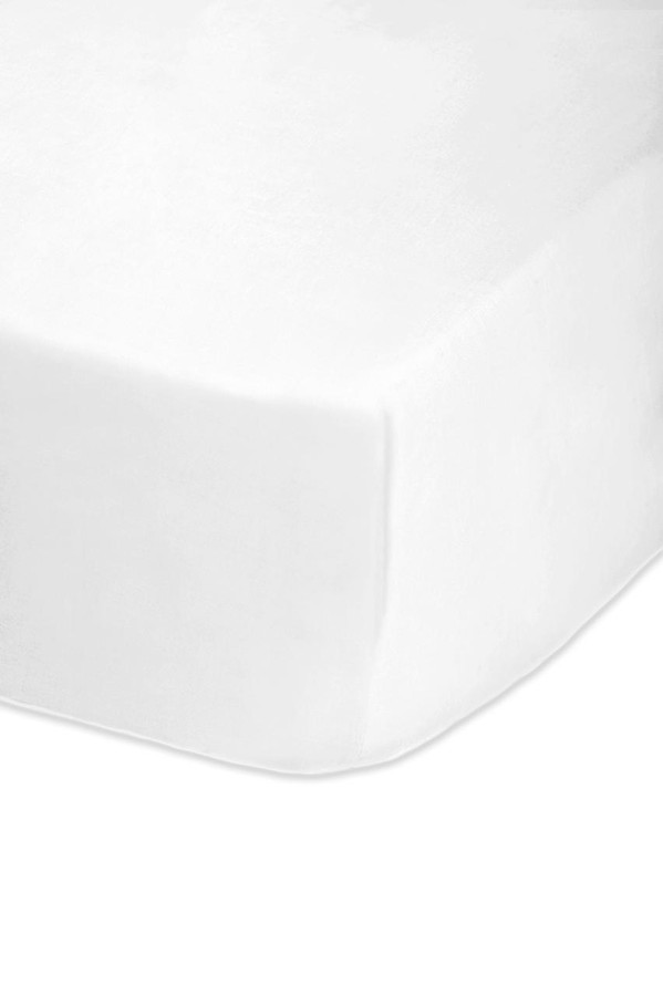 68 Pick Polycotton White Double Fitted Sheet - Box of 25