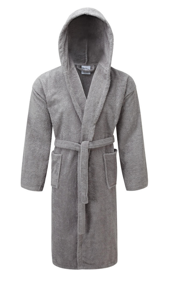 Royal Egyptian Collection Hooded Bathrobe Silver