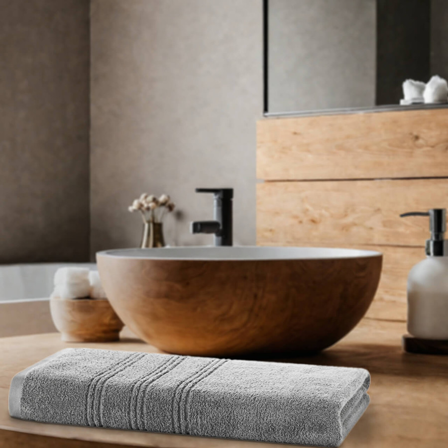 600 GSM 100percent Cotton Zero Twist Bath Sheets