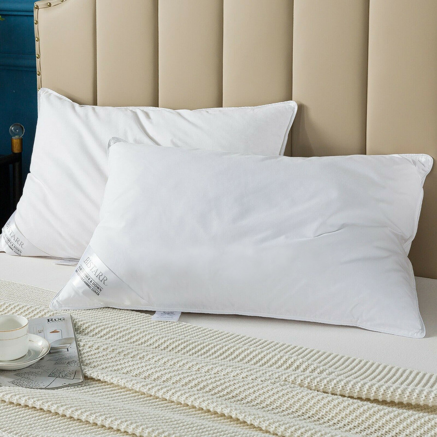 Natural Hungarian Goose Feather & Down Pillows