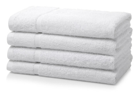 Image of 500 GSM White Hotel Hand Towels