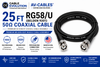 25ft Precision 50 ohm RG58/U BNC Cables - Belden 9201